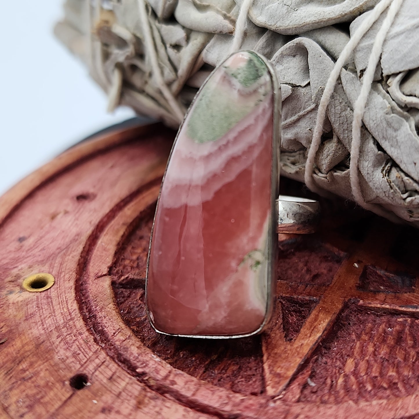 Rhodochrosite Ring