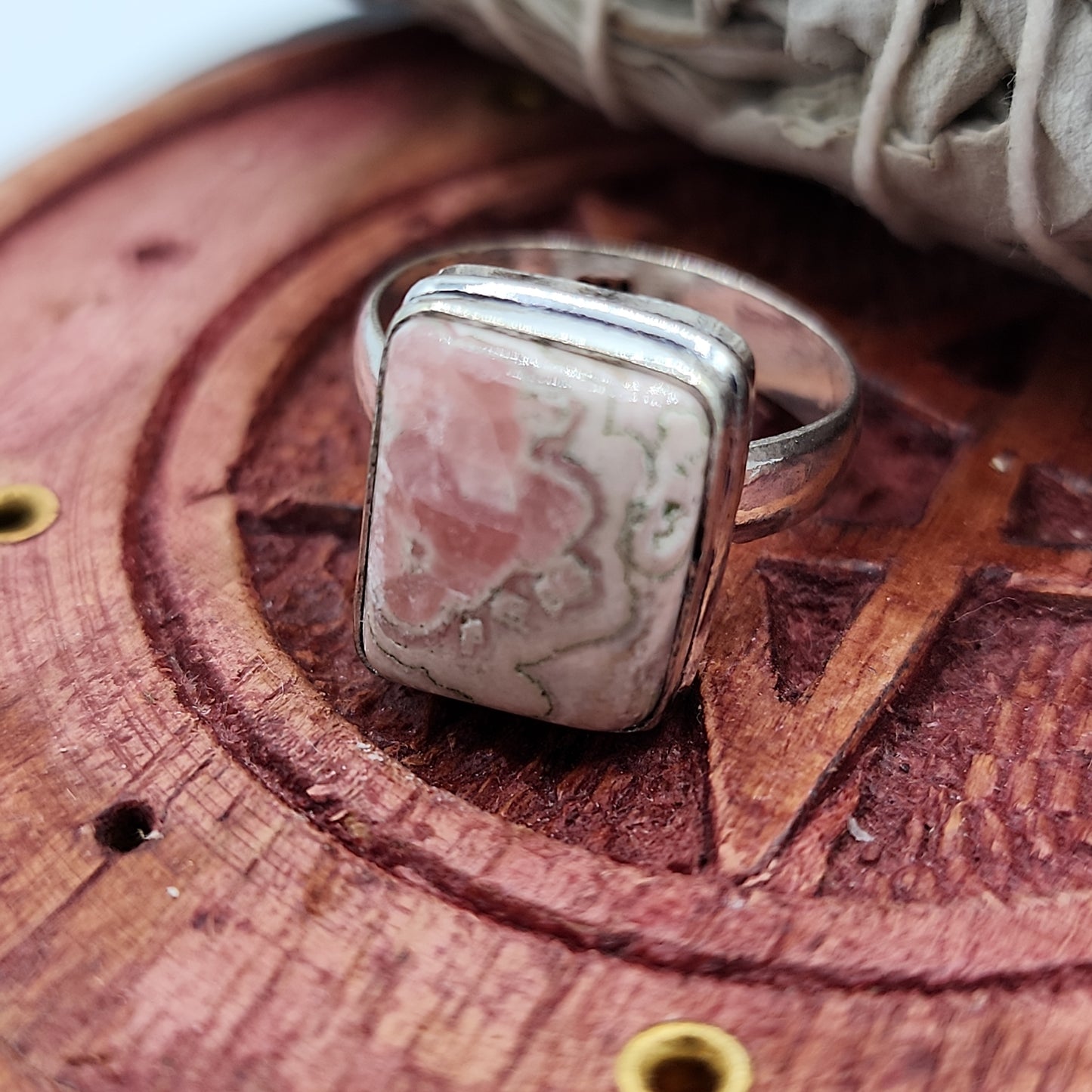 Rhodochrosite Ring