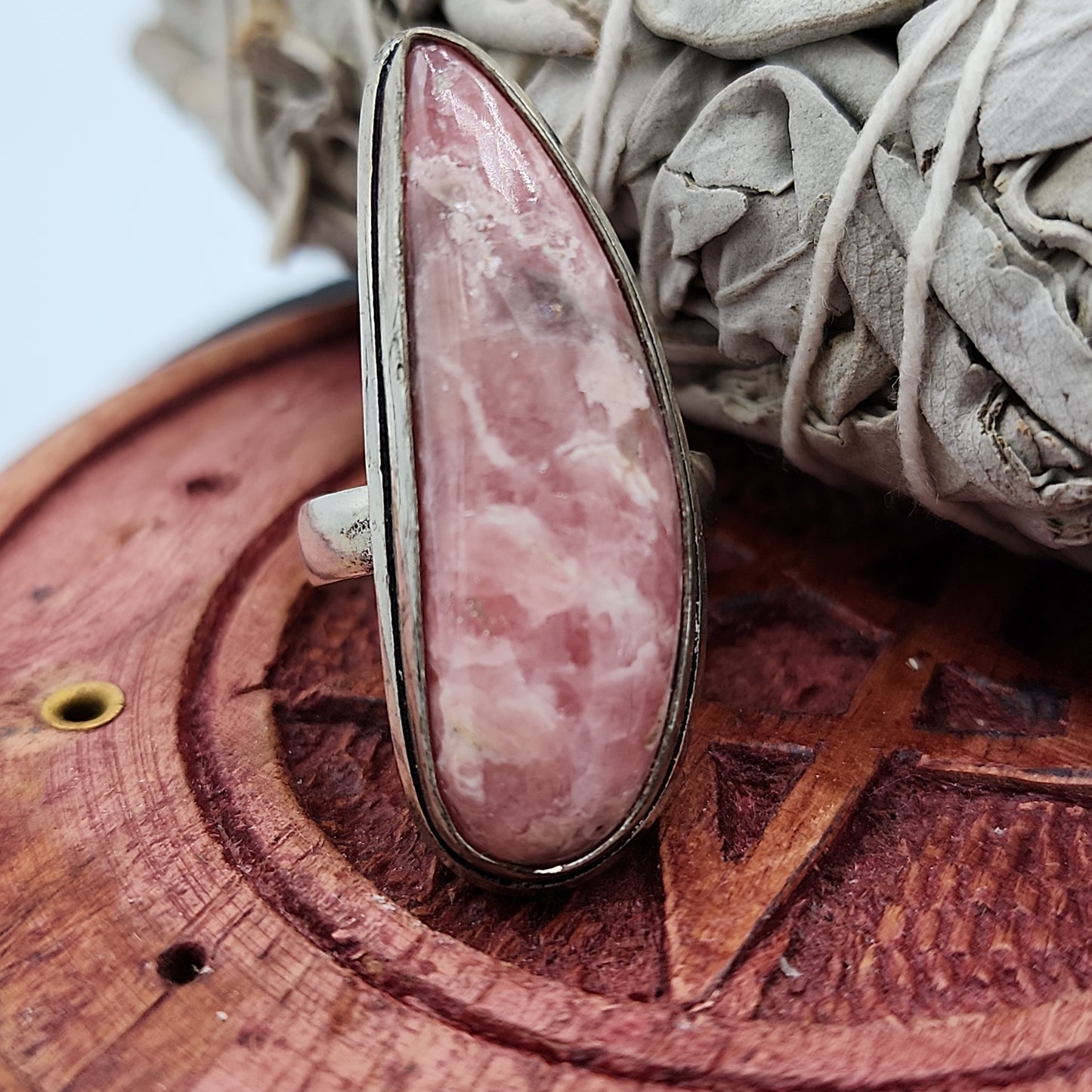 Rhodochrosite Ring