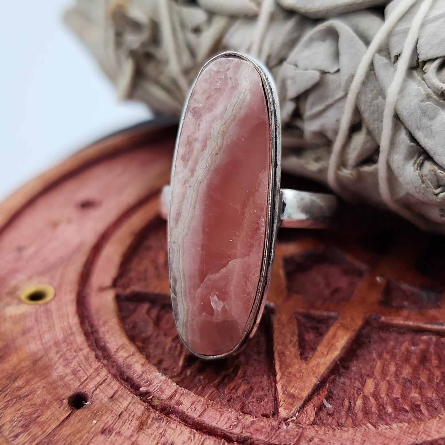 Rhodochrosite Ring
