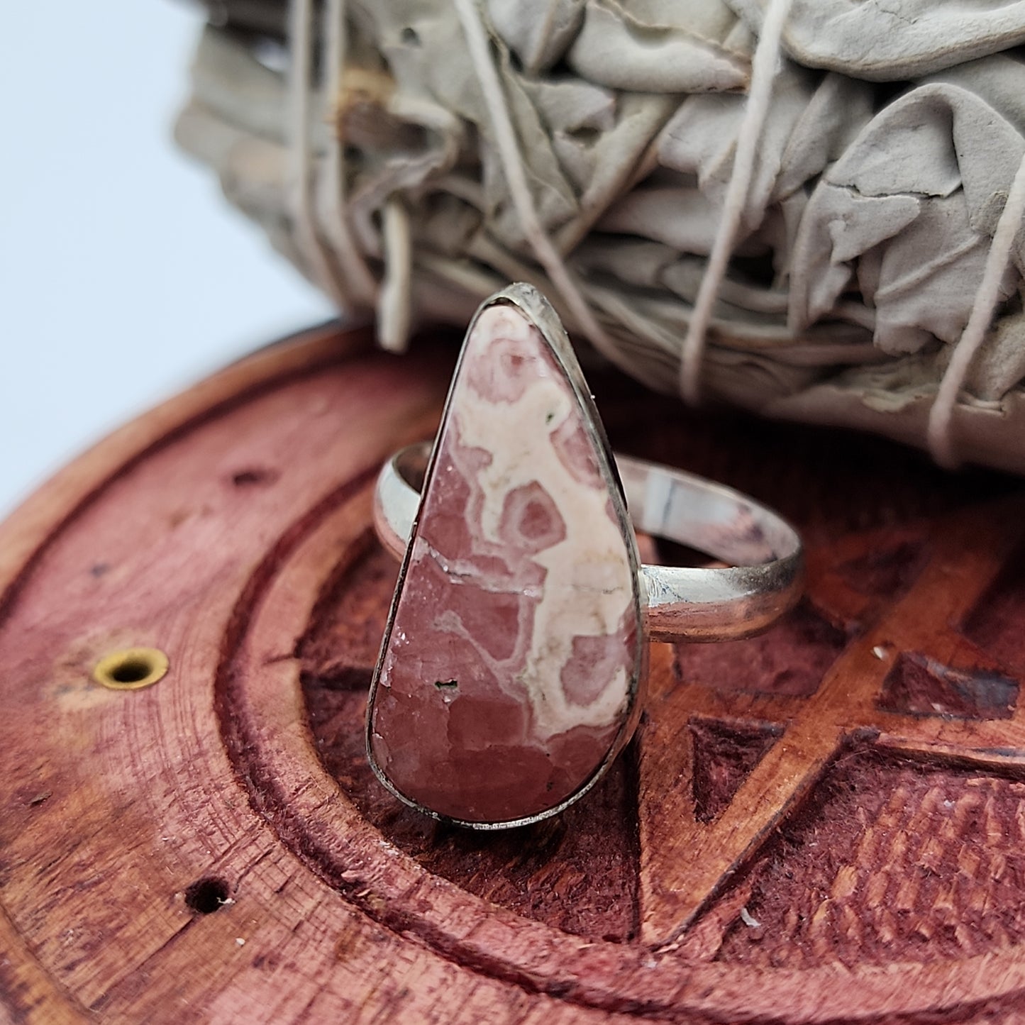Rhodochrosite Ring