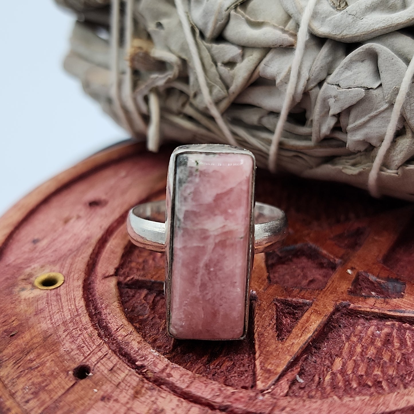 Rhodochrosite Ring