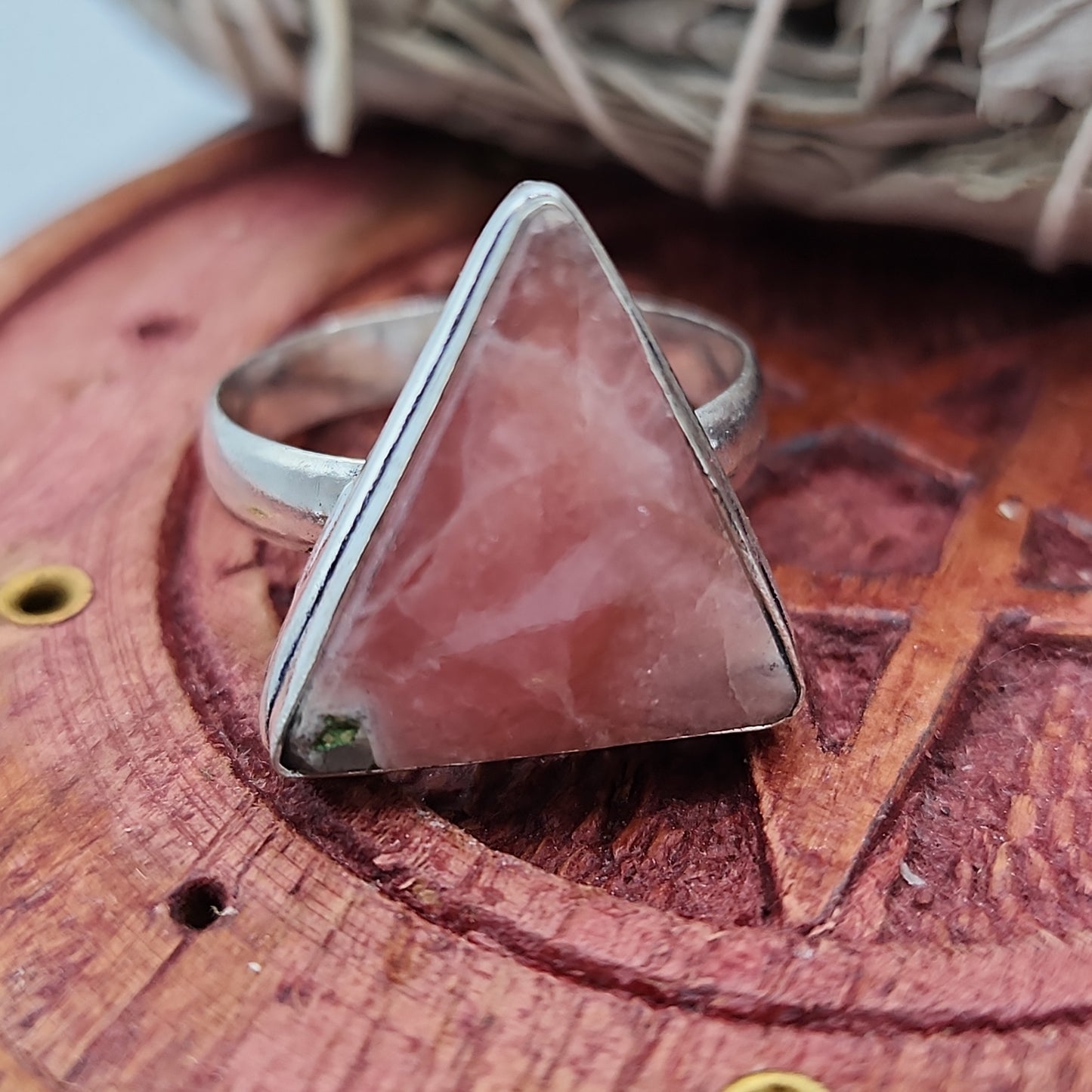 Rhodochrosite Ring