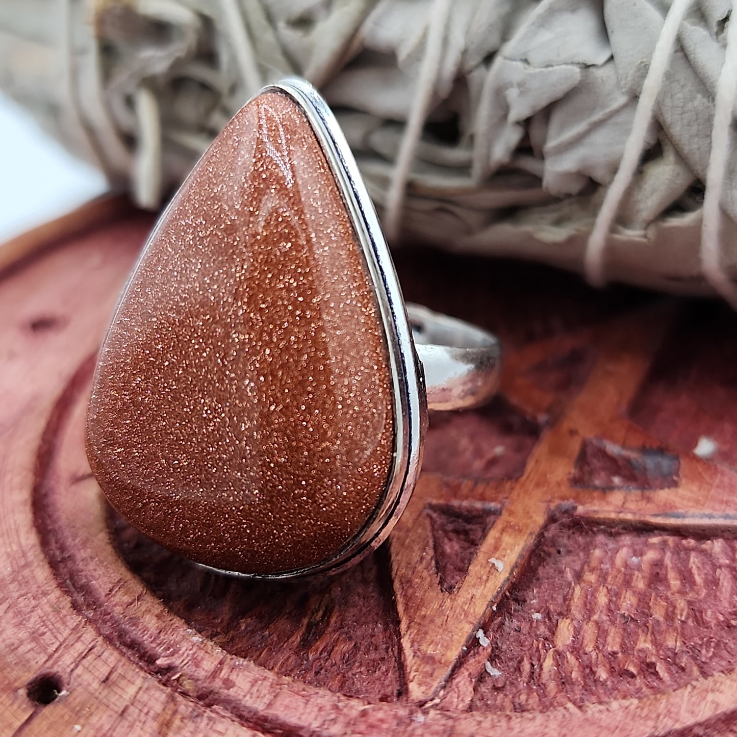 Gold Sandstone Ring