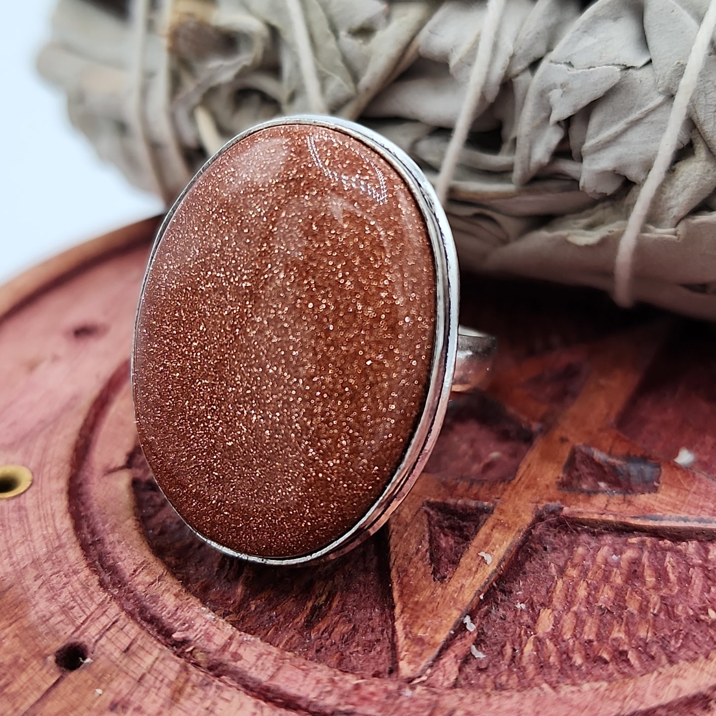 Gold Sandstone Ring