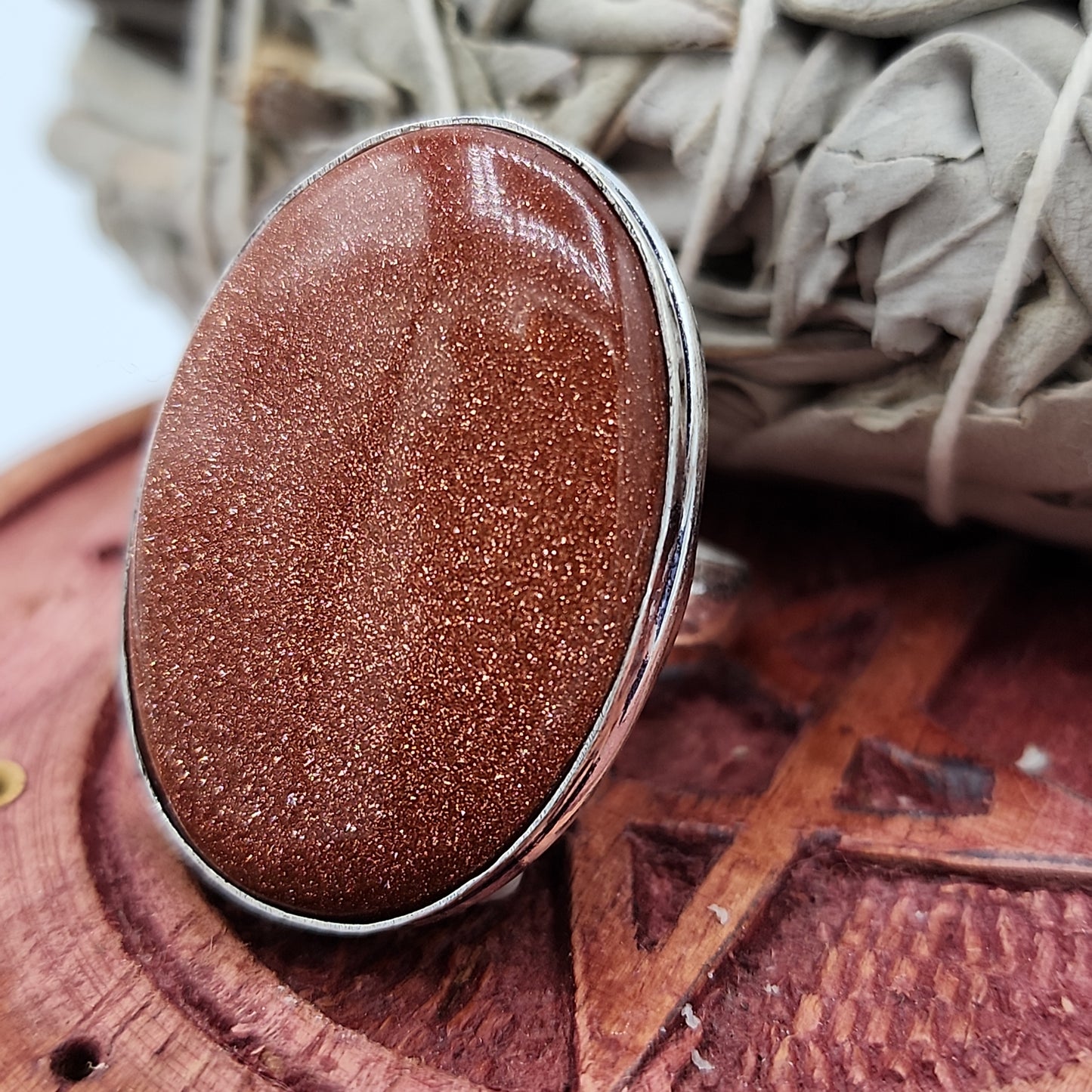 Gold Sandstone Ring