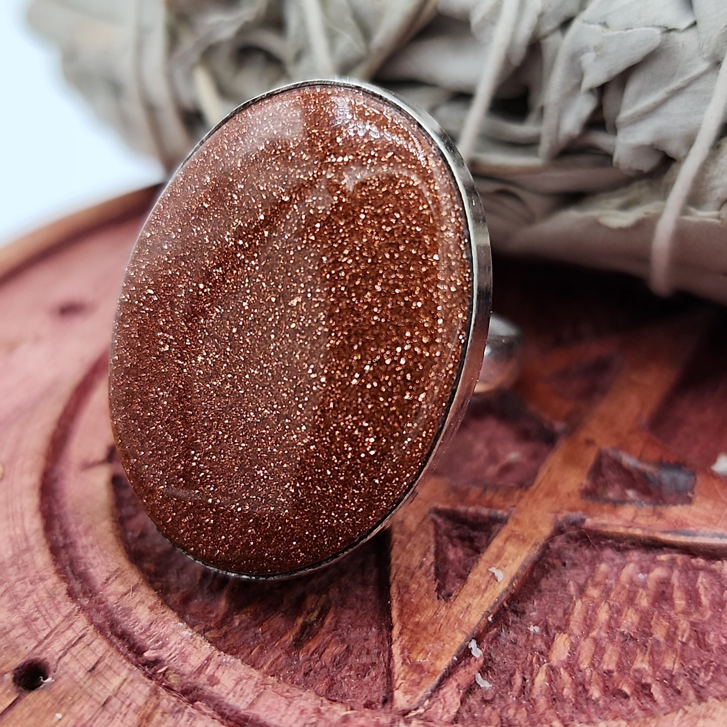 Gold Sandstone Ring
