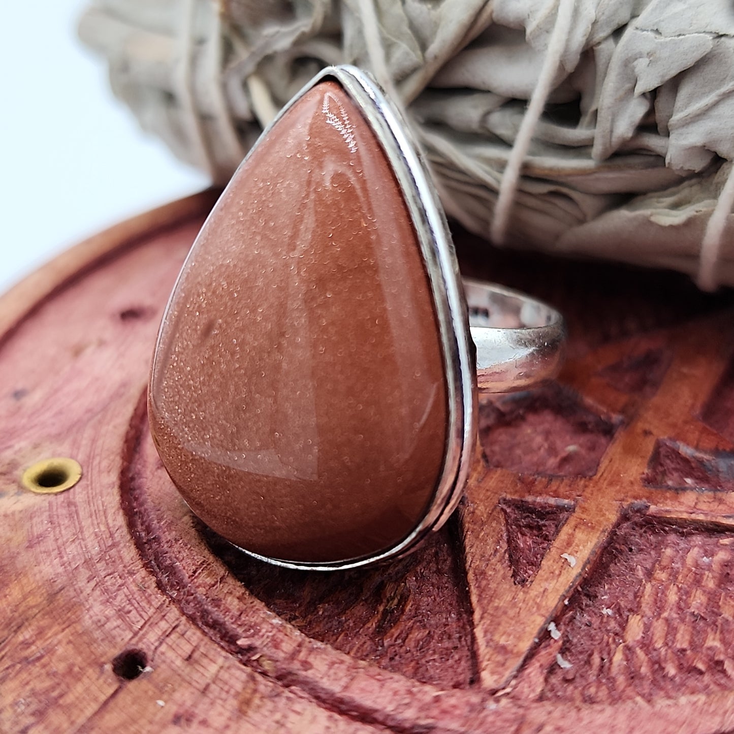 Gold Sandstone Ring