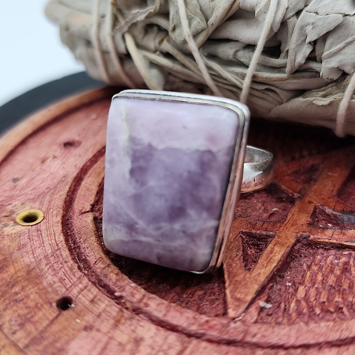 Lepidolite Ring