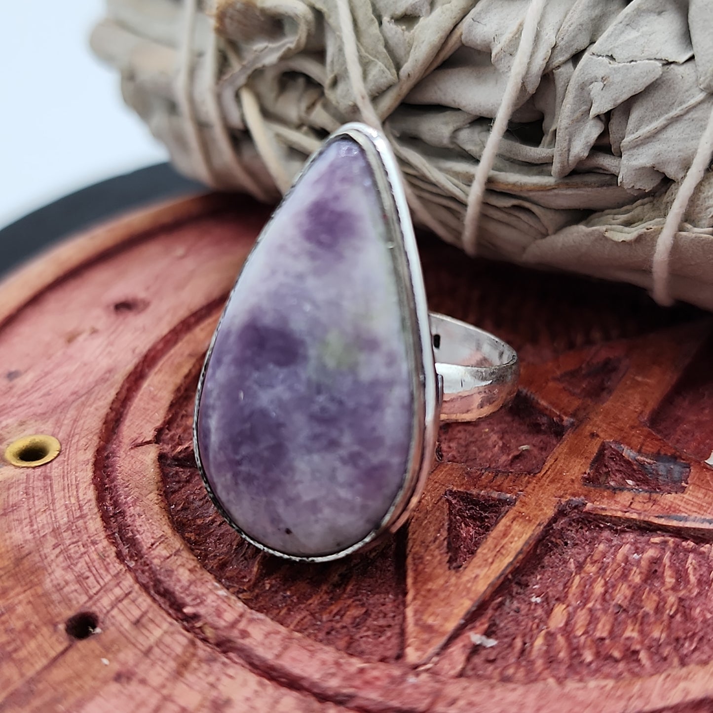Lepidolite Ring