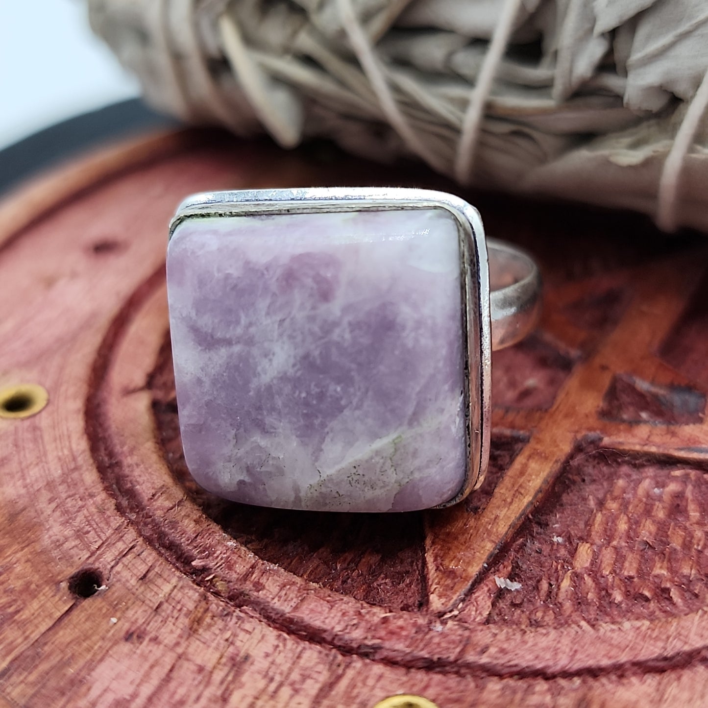 Lepidolite Ring