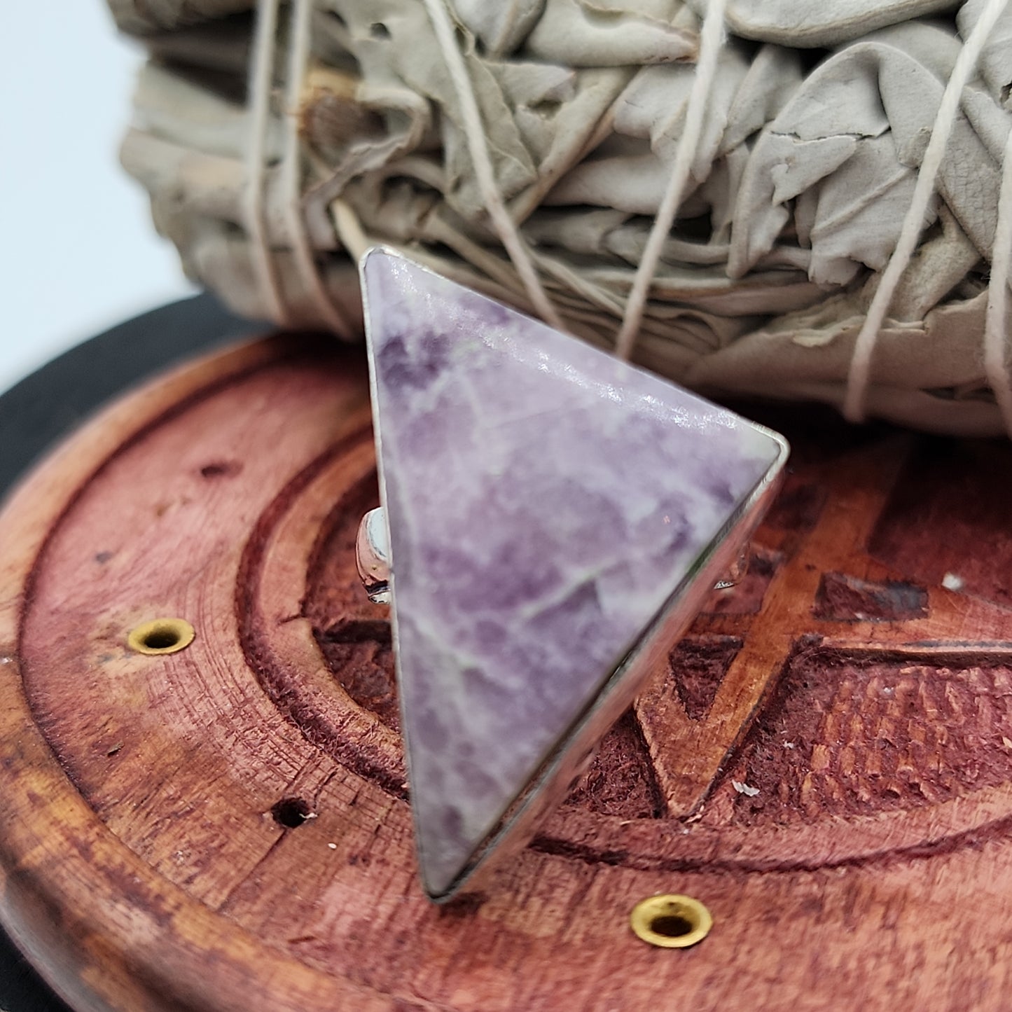 Lepidolite Ring