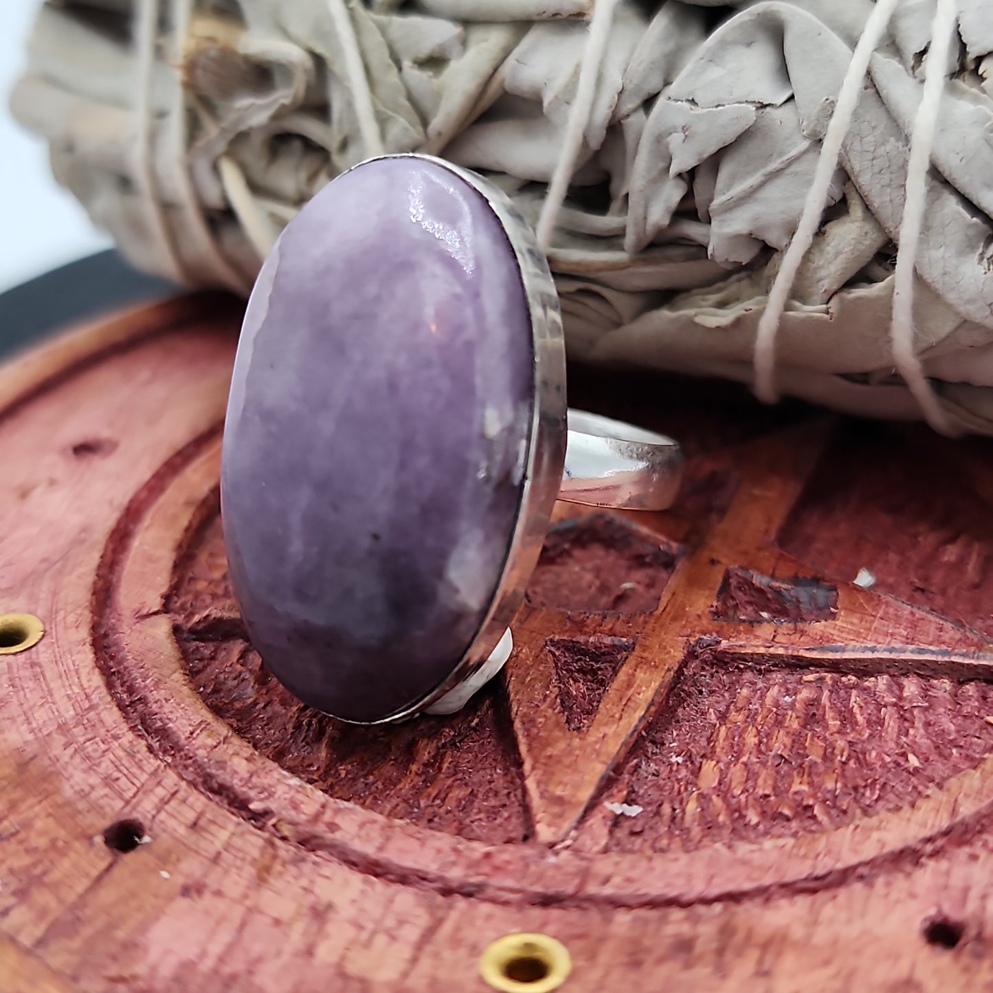 Lepidolite Ring