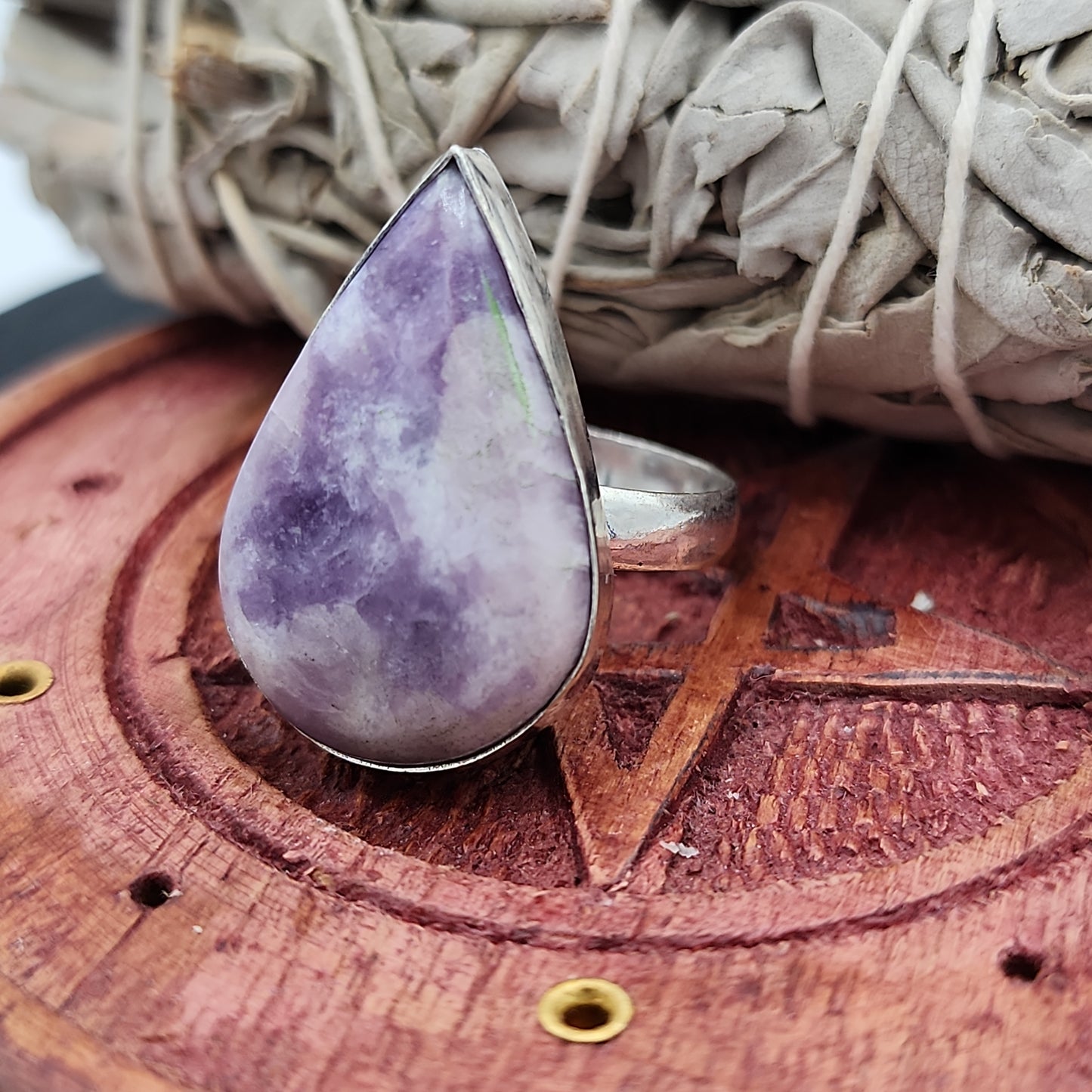 Lepidolite Ring