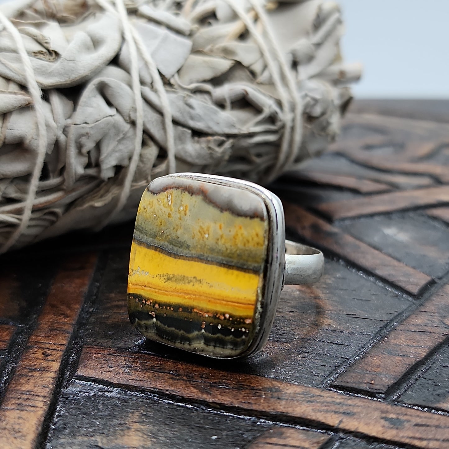 Bumblebee Jasper Ring