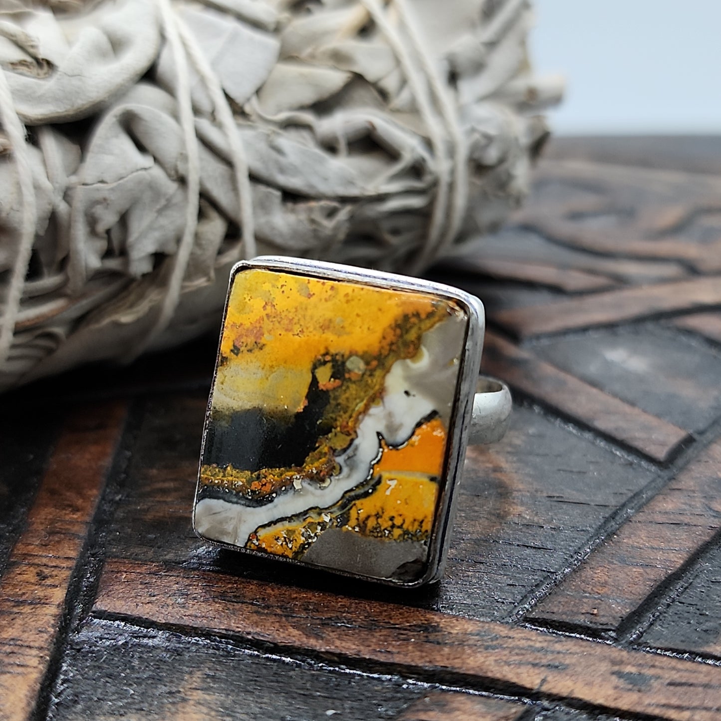 Bumblebee Jasper Ring