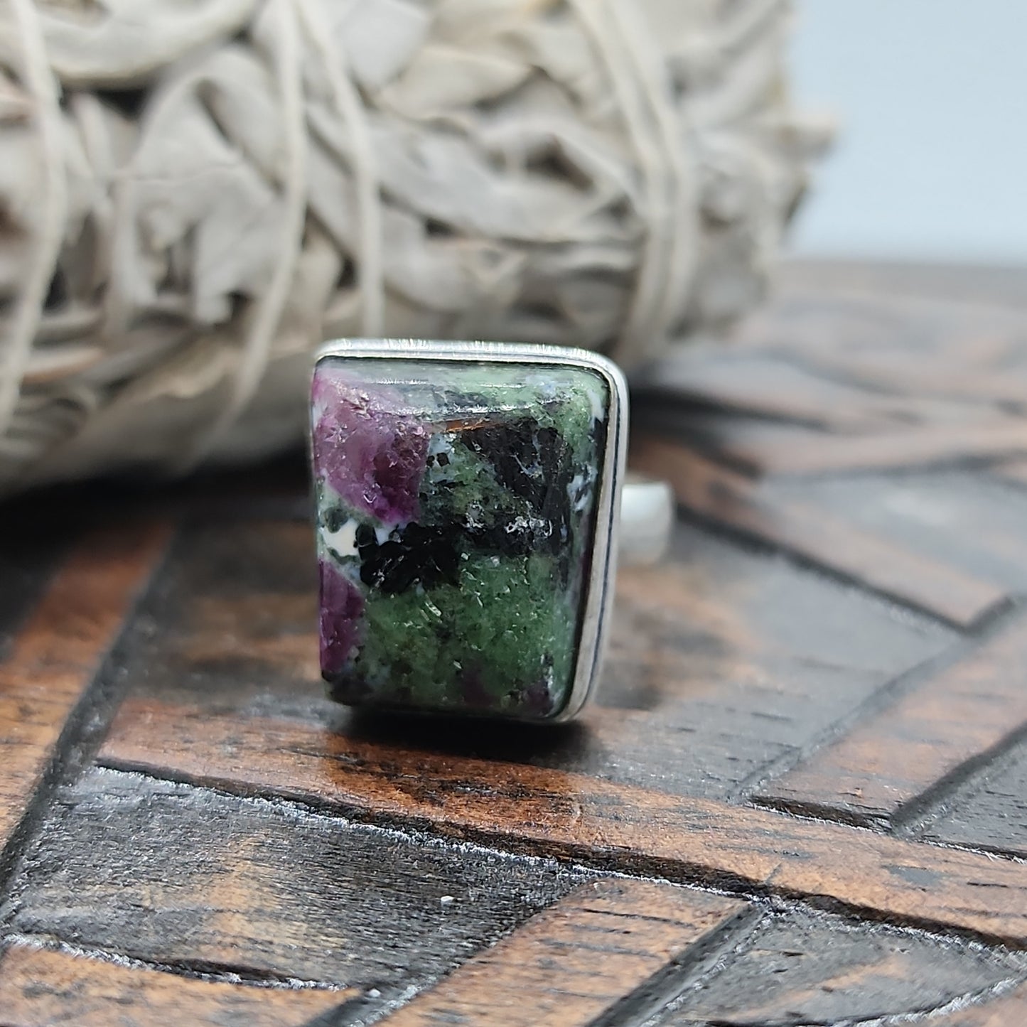 Rubt Zoisite Ring