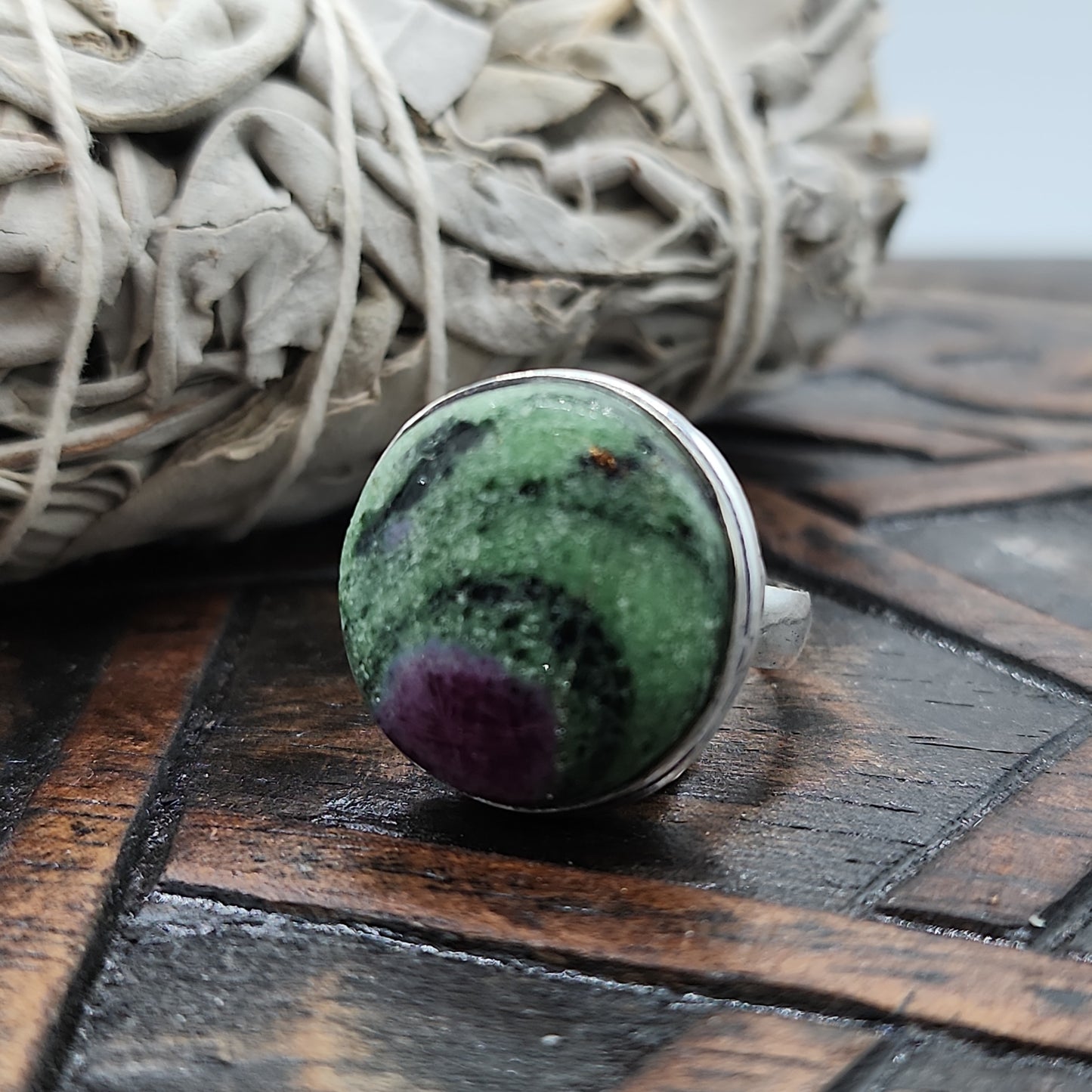 Rubt Zoisite Ring
