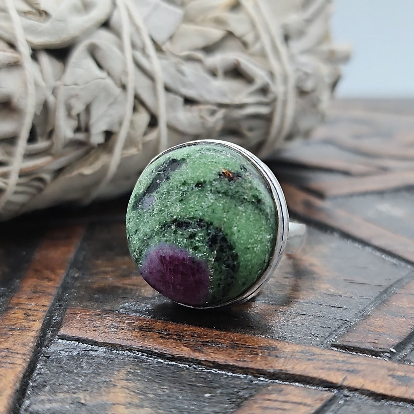 Rubt Zoisite Ring