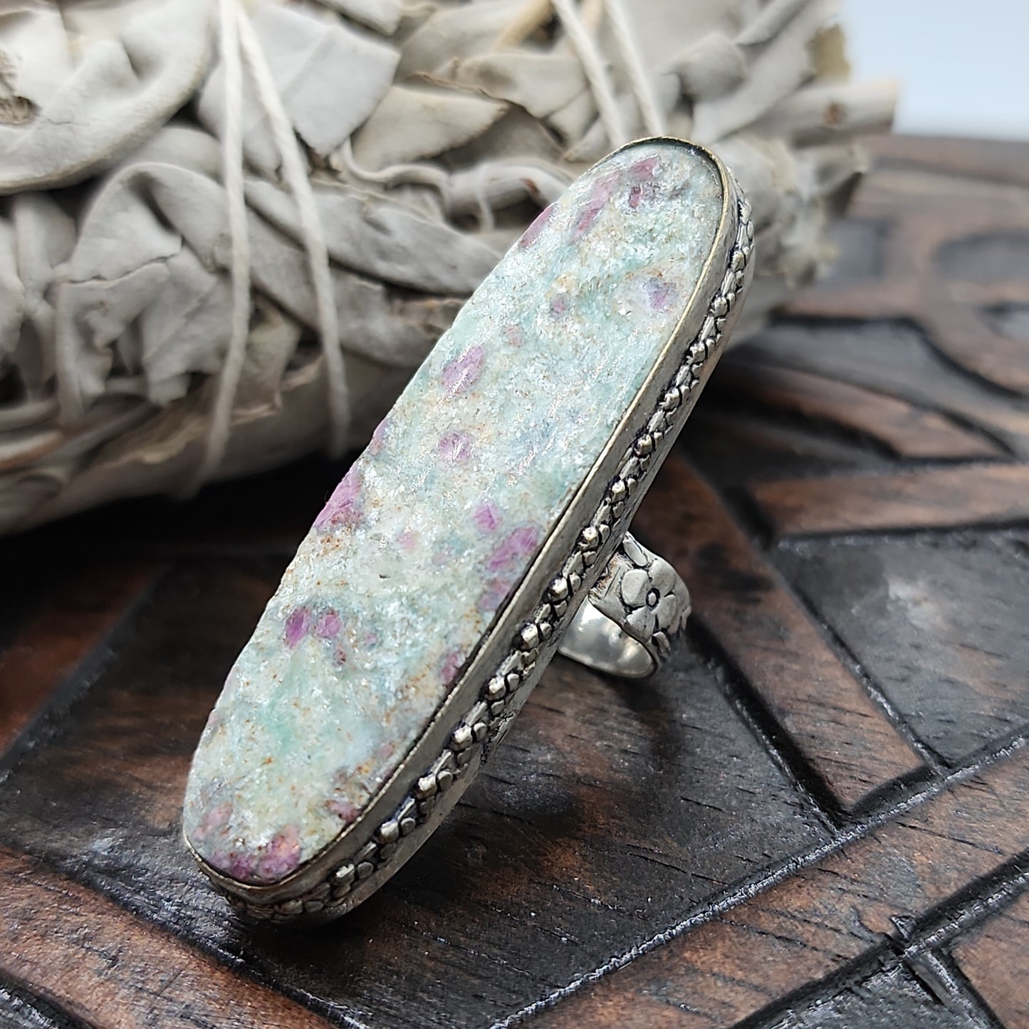 Rubt Zoisite Ring