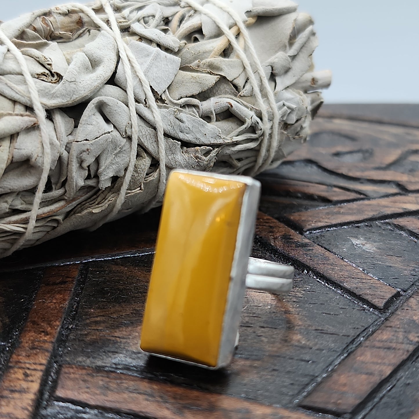 Yellow Jasper Ring
