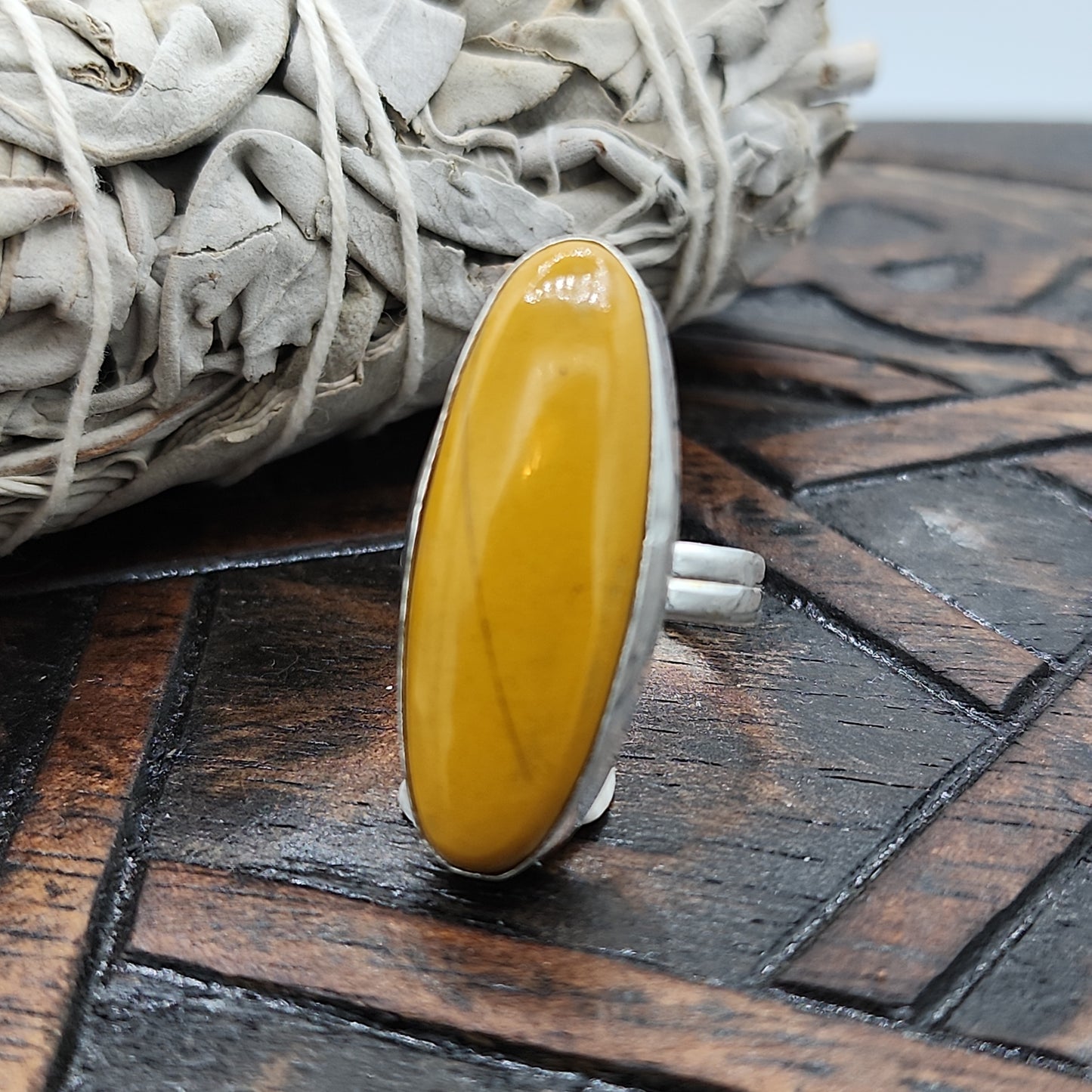 Yellow Jasper Ring
