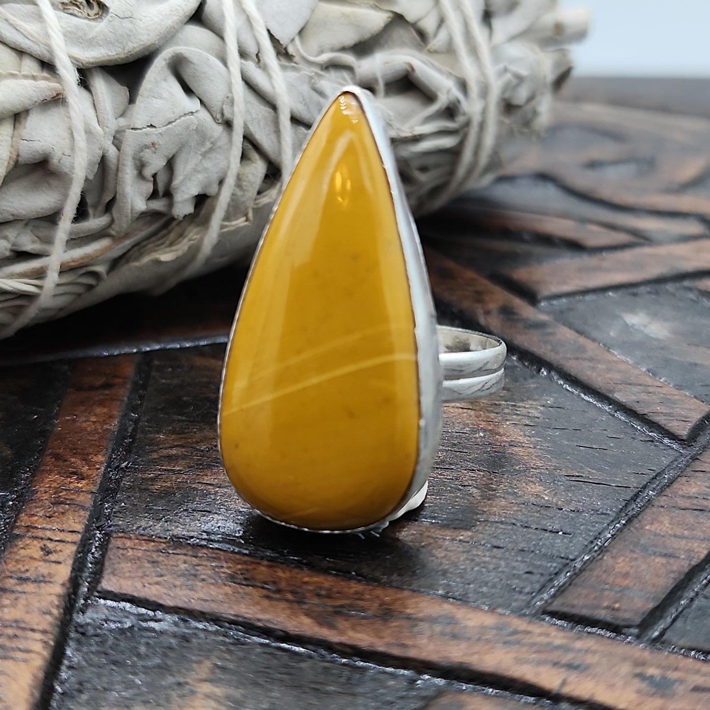 Yellow Jasper Ring