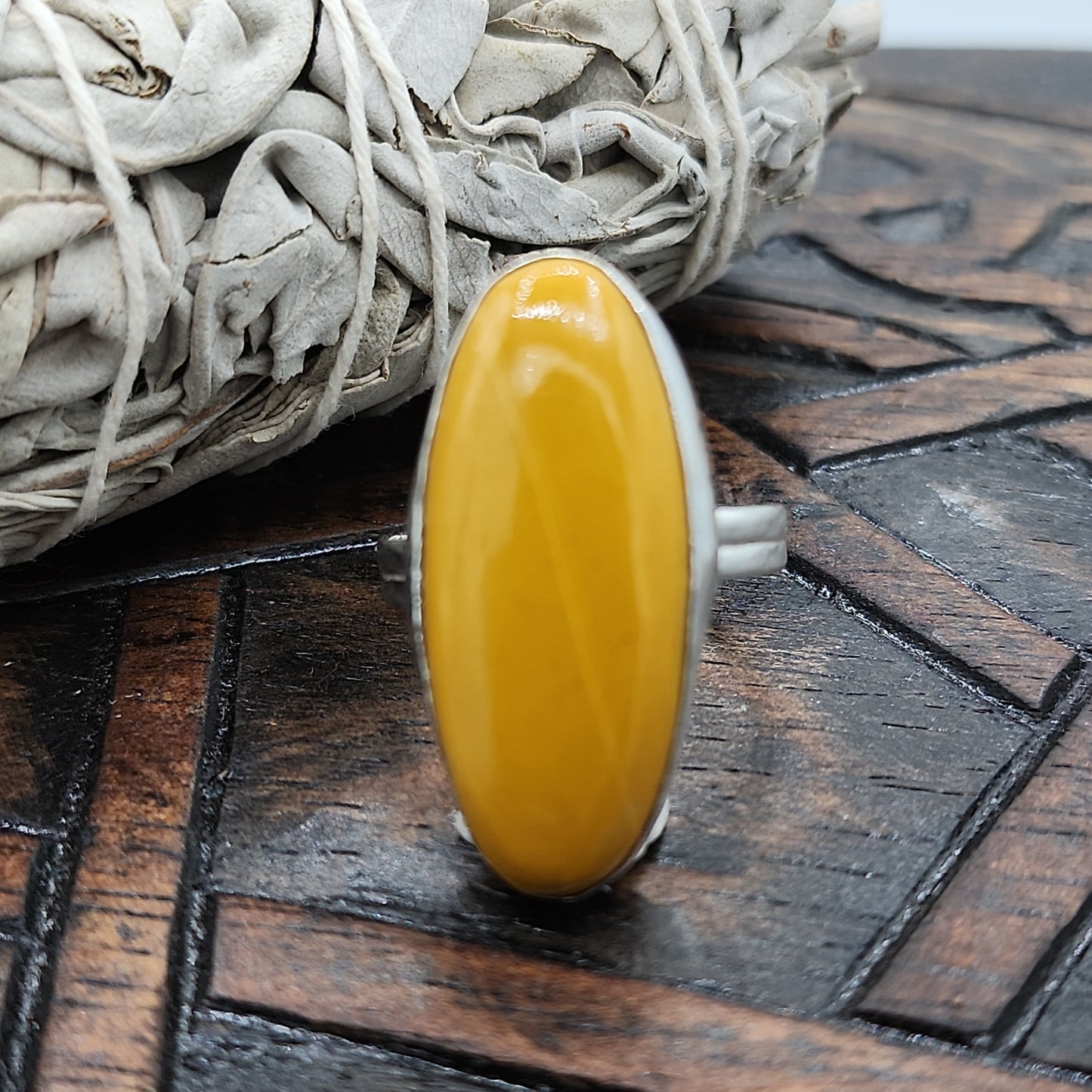 Yellow Jasper Ring