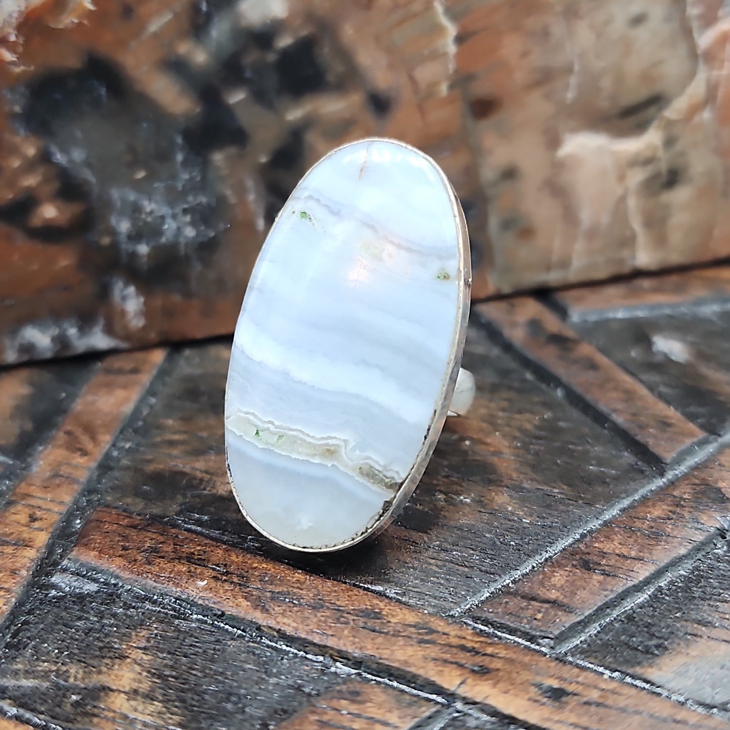 Blue Lace Agate Ring