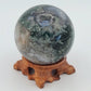 Moss Agate Crystal Sphere