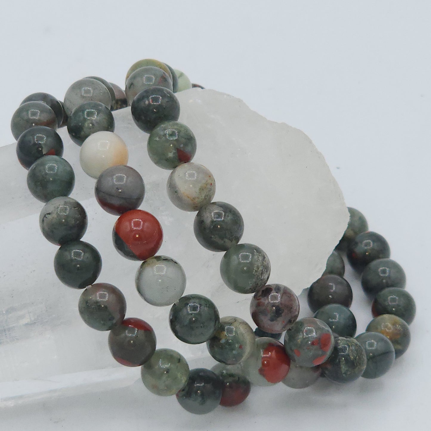 Bloodstone Beaded Bracelet