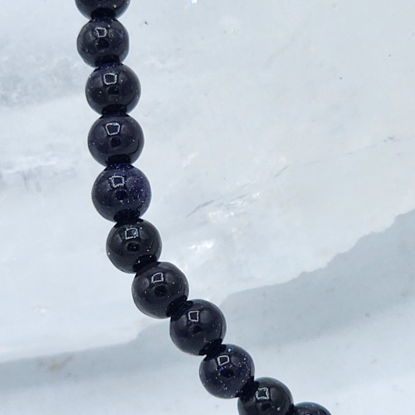 Blue Sandstone Beaded Bracelet