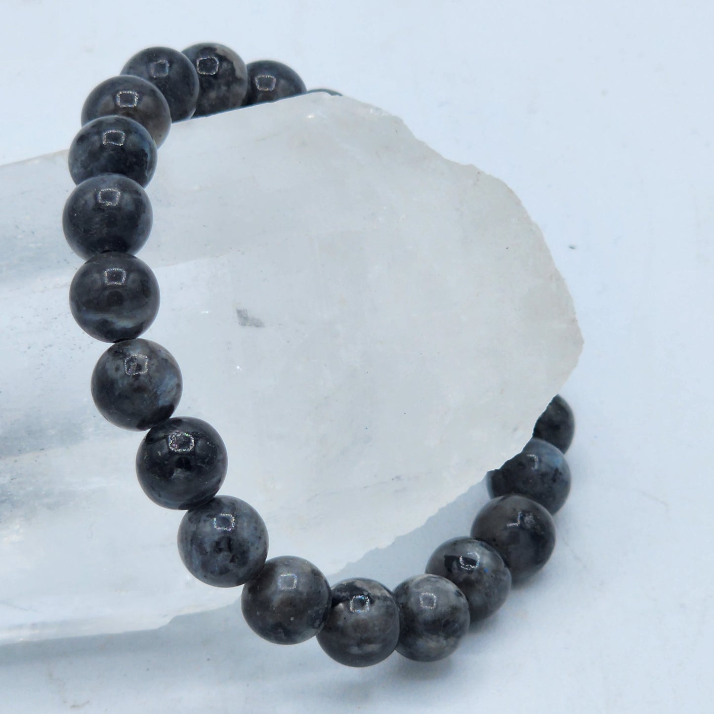 Larvikite Beaded Bracelet
