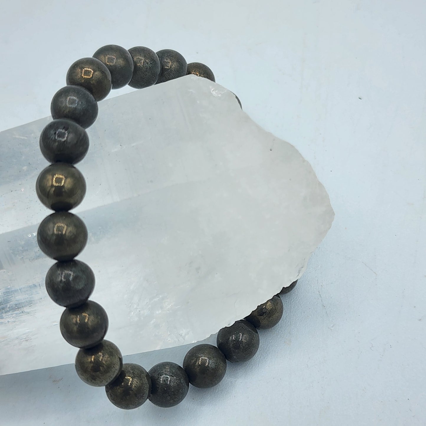 Pyrite Beaded Bracelet
