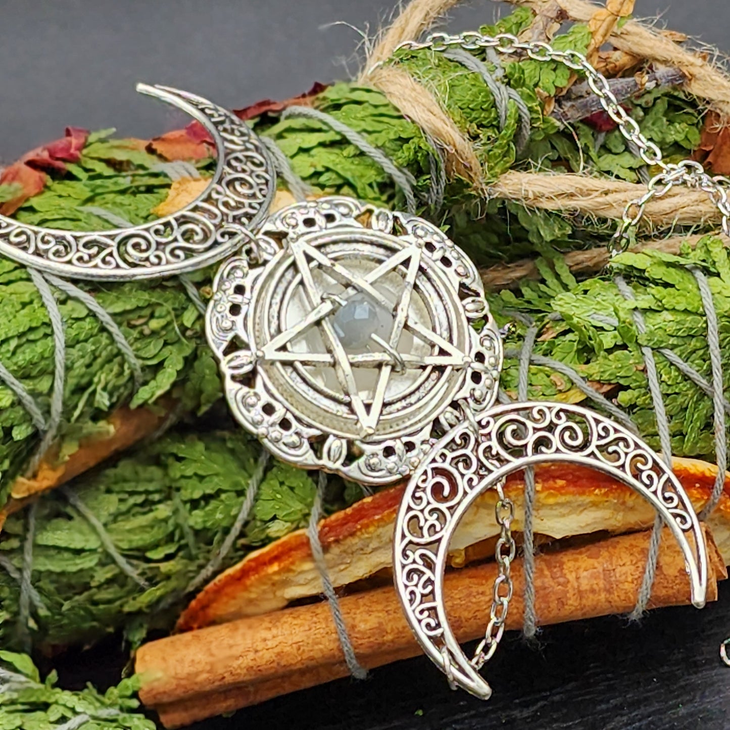 Triple Moon Necklace