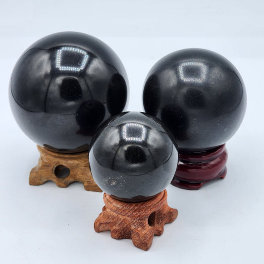 Obsidian Crystal Sphere