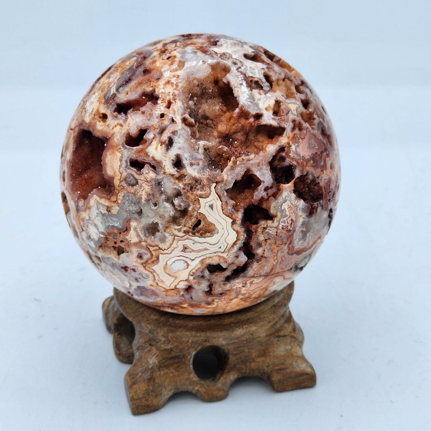 Crazy Lace Crystal Sphere