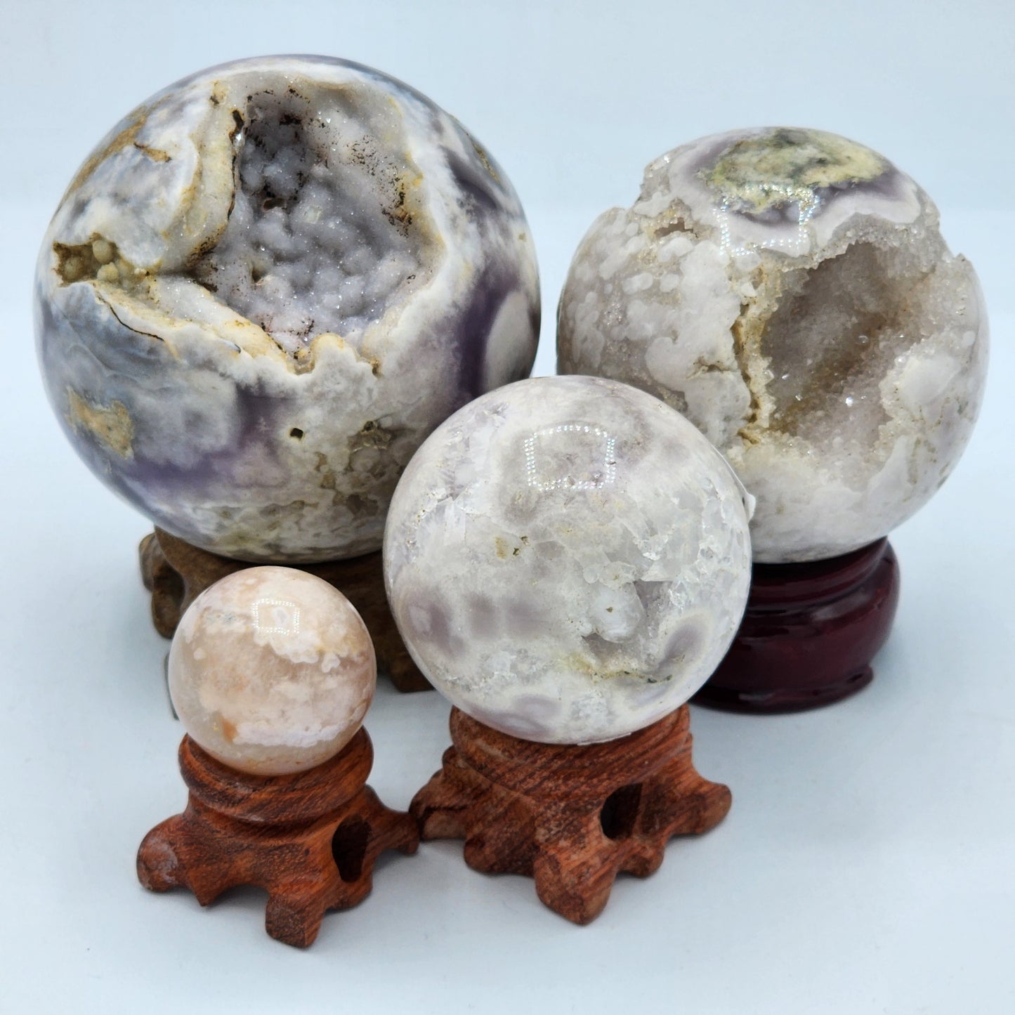 Flower Agate Crystal Sphere