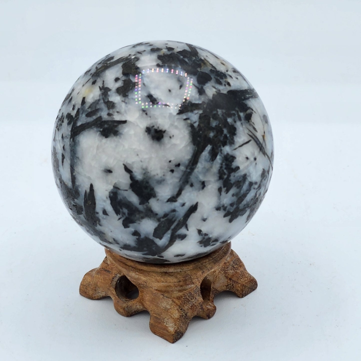 Tourmaline Quartz Crystal Sphere