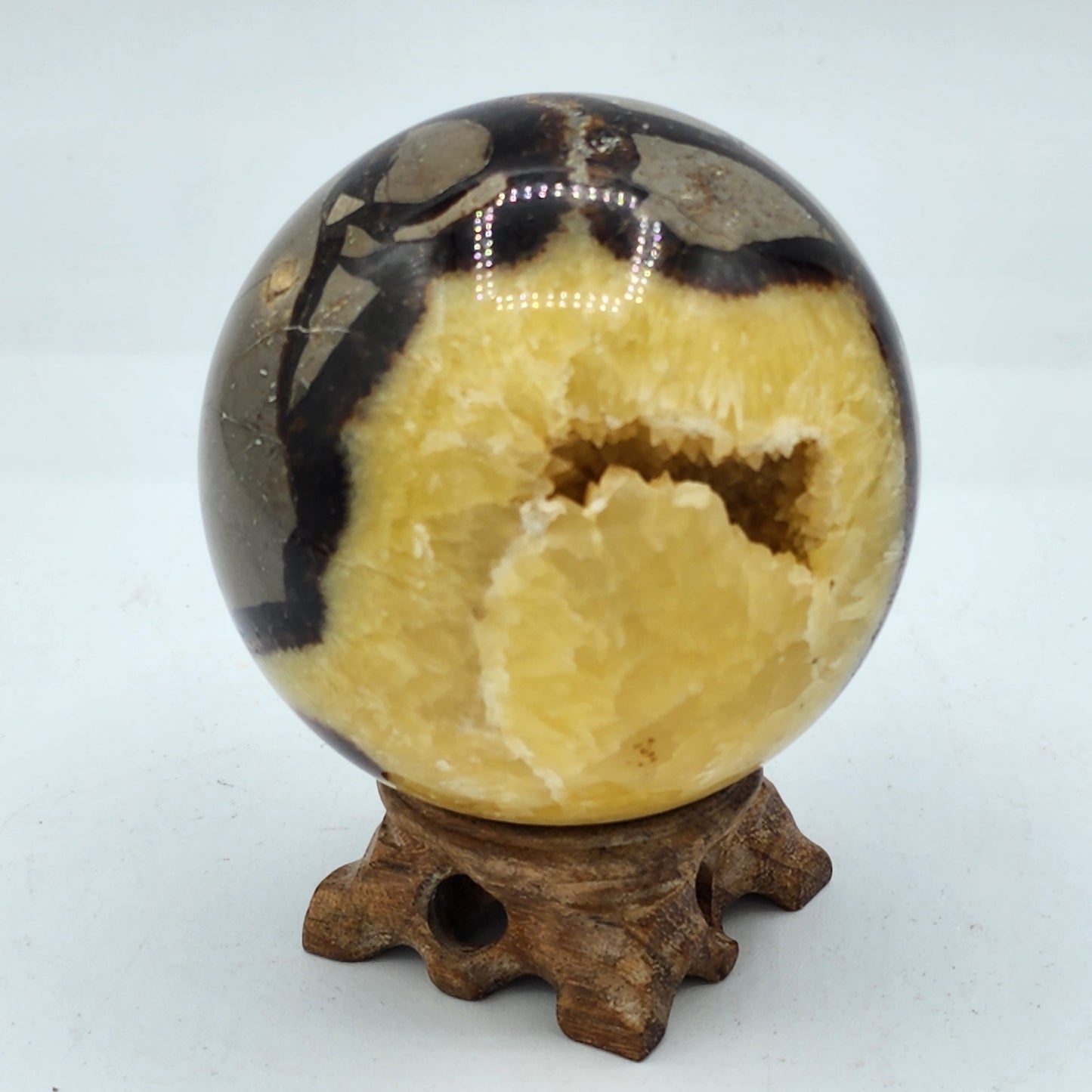 Septarian Crystal Sphere