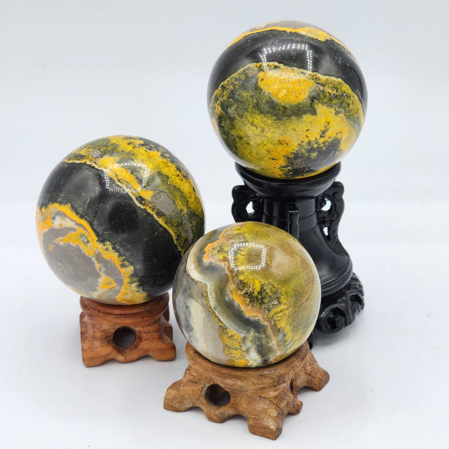 Bumblebee Jasper Crystal Sphere