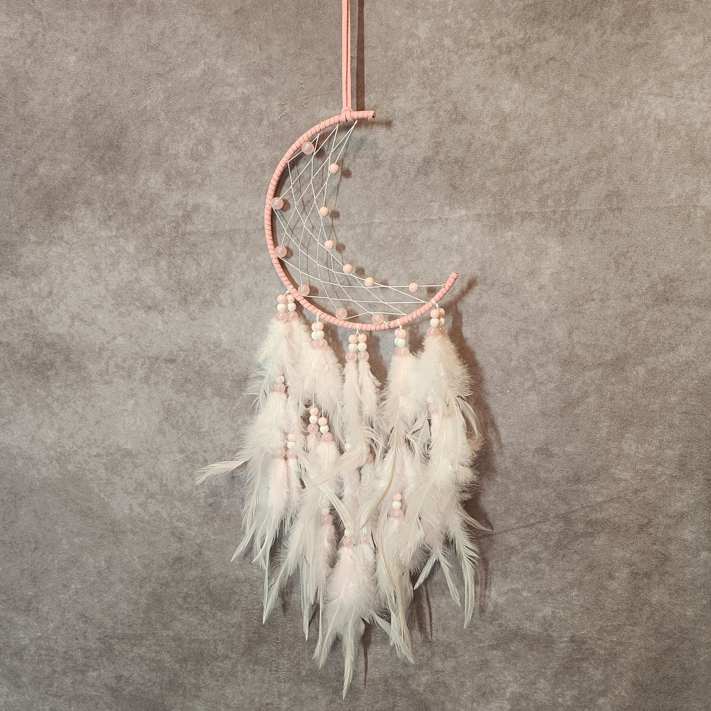 Macrame Pink Moon Dream Catcher