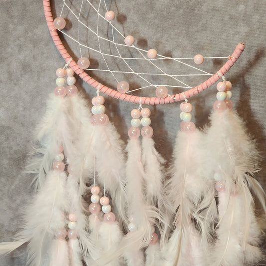 Macrame Pink Moon Dream Catcher