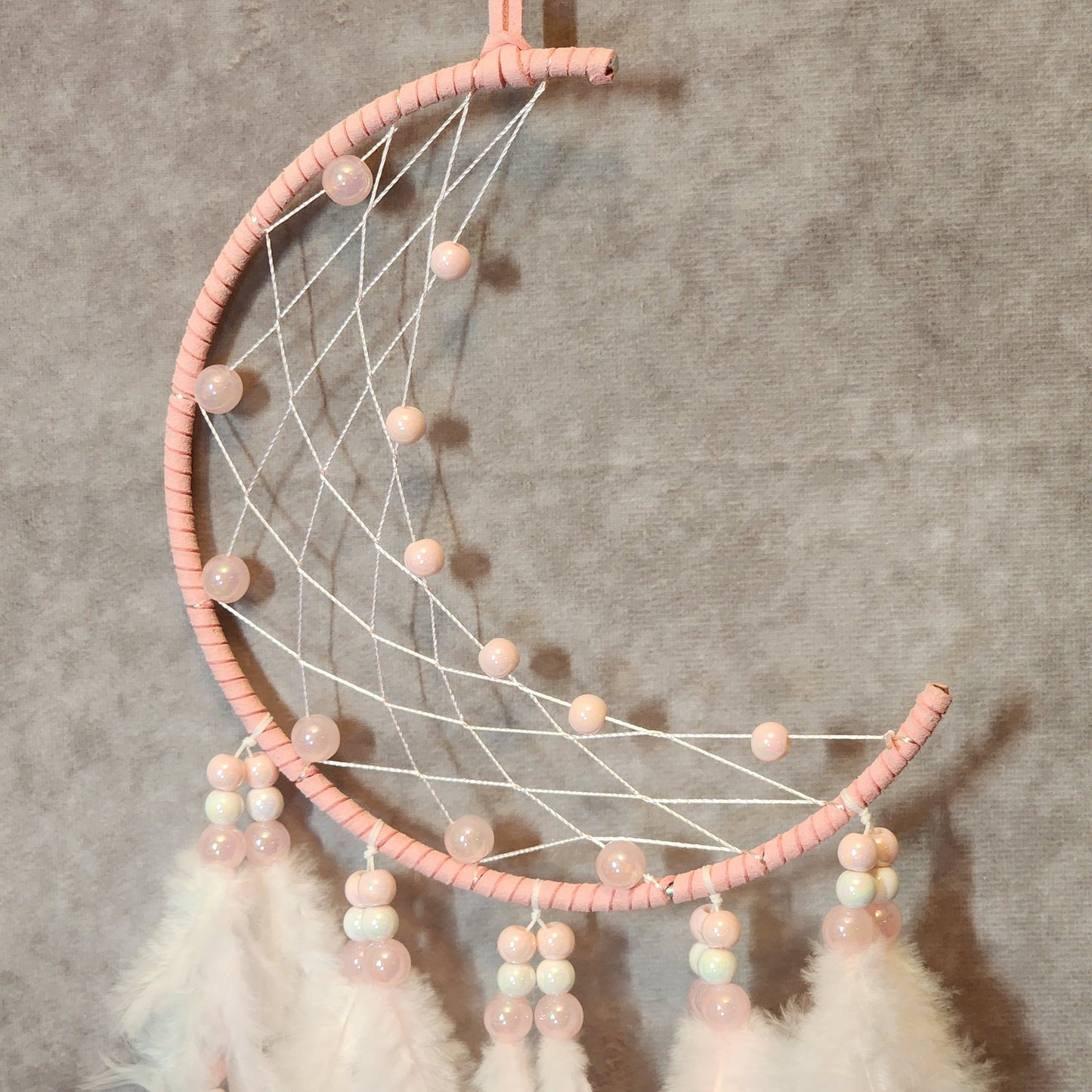Macrame Pink Moon Dream Catcher
