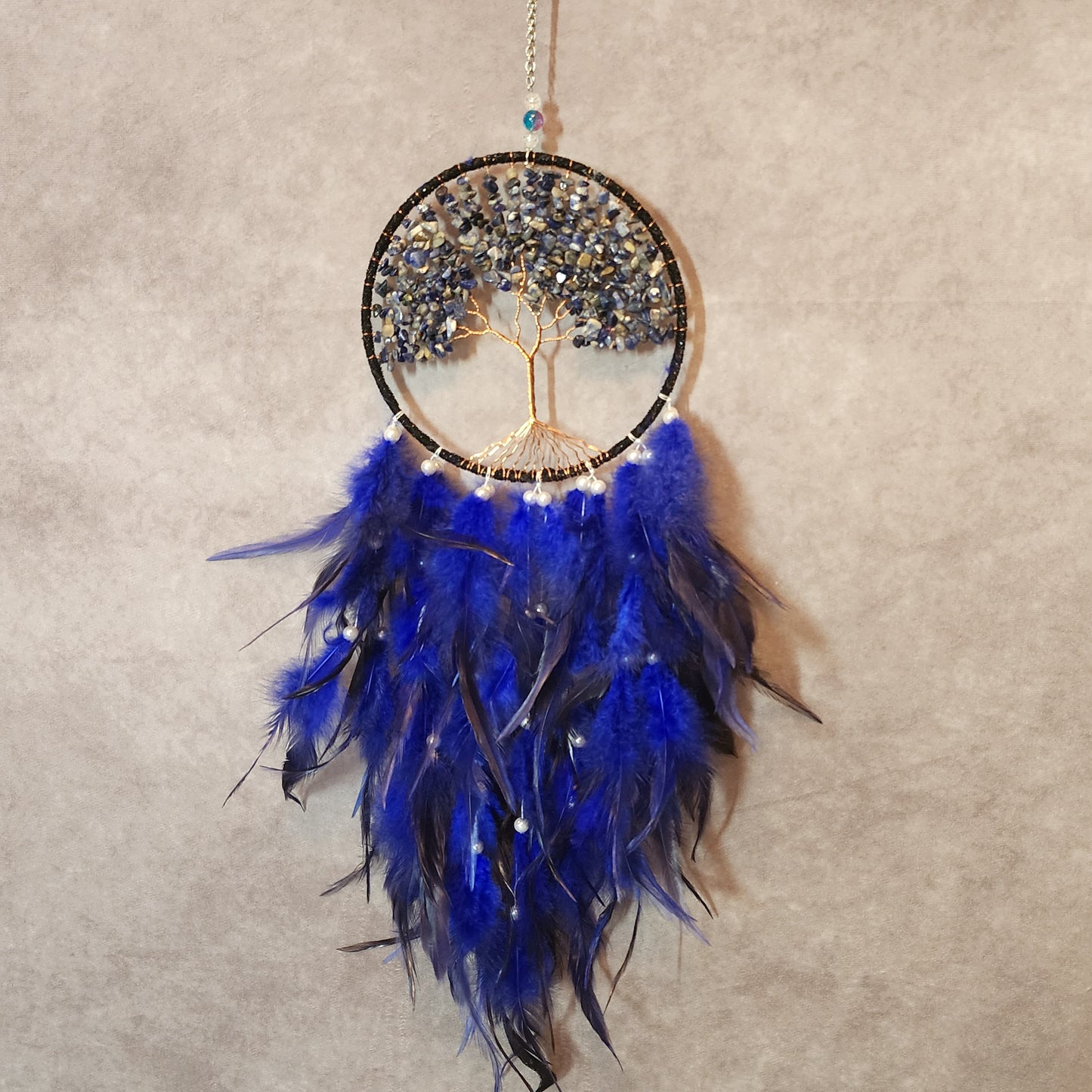 Lapis Lazuly with Sodalite Dream Catcher