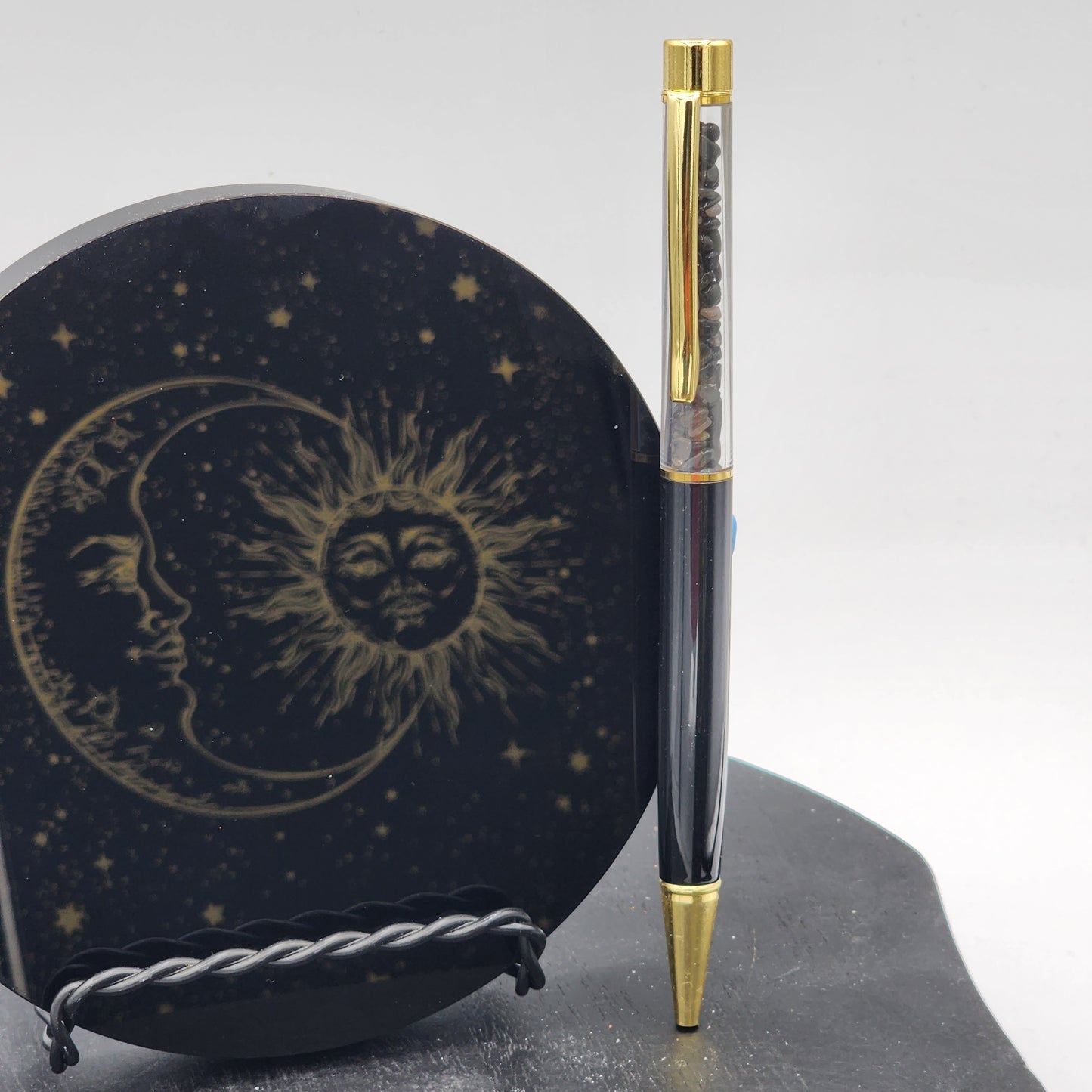 Obsidian Crystal Pen