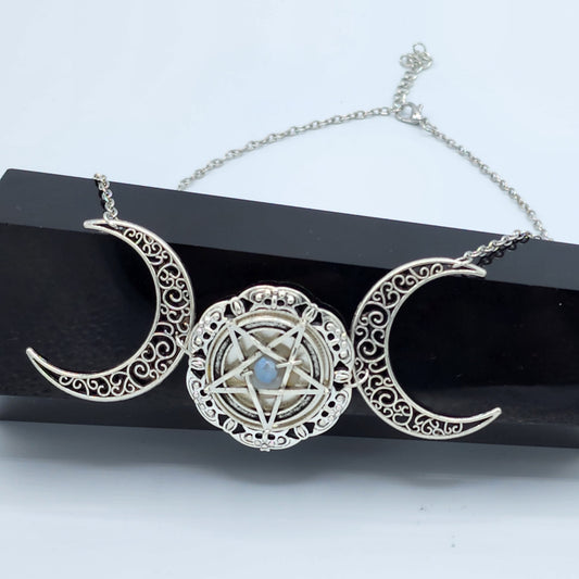 Triple Moon Necklace
