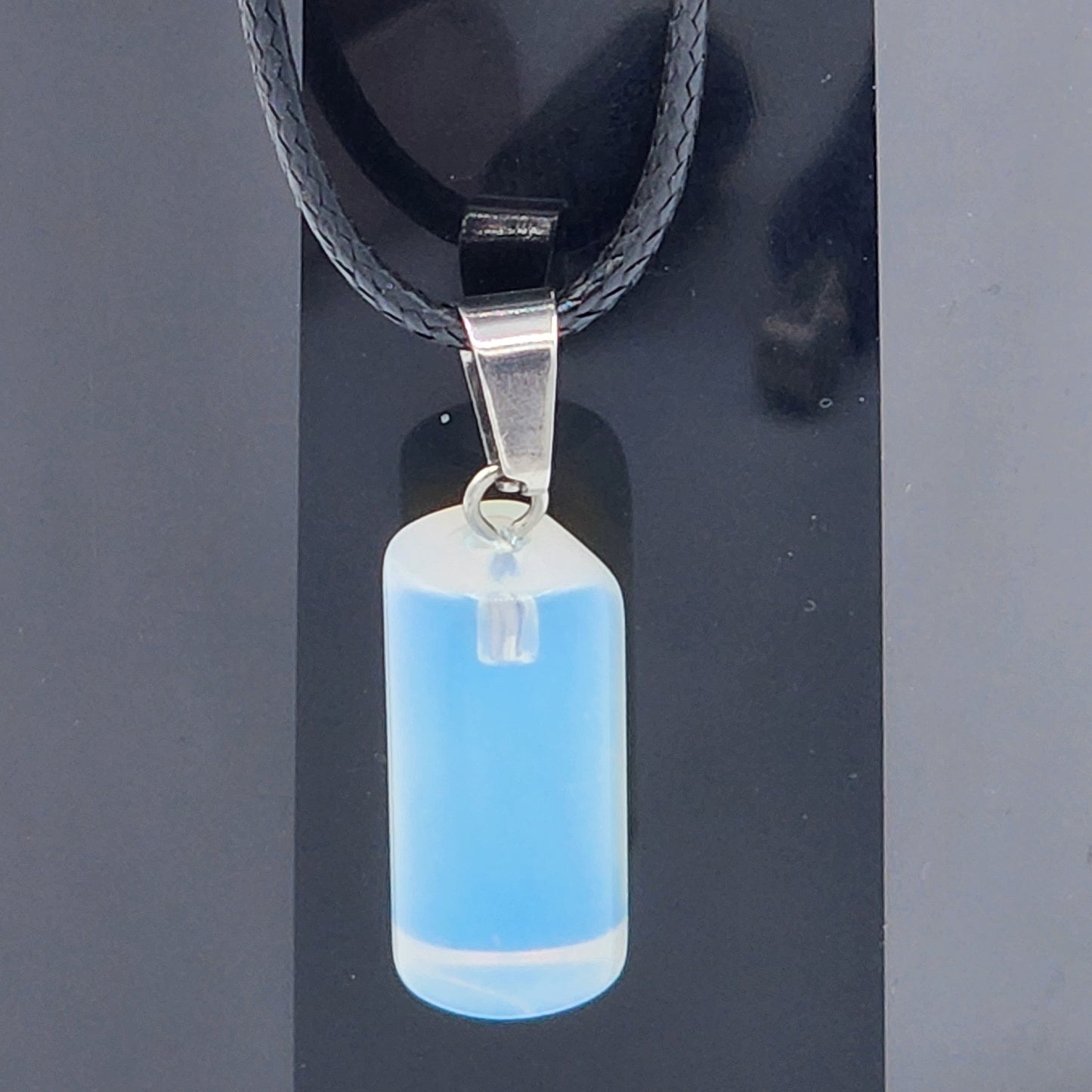 Crystal Cylinder Pendant