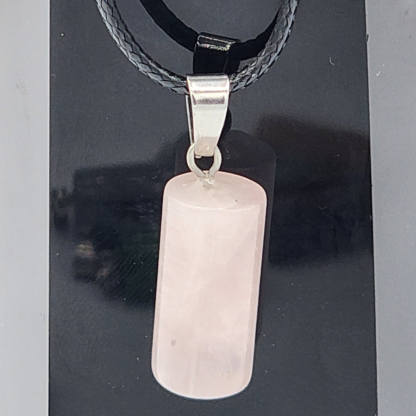 Crystal Cylinder Pendant