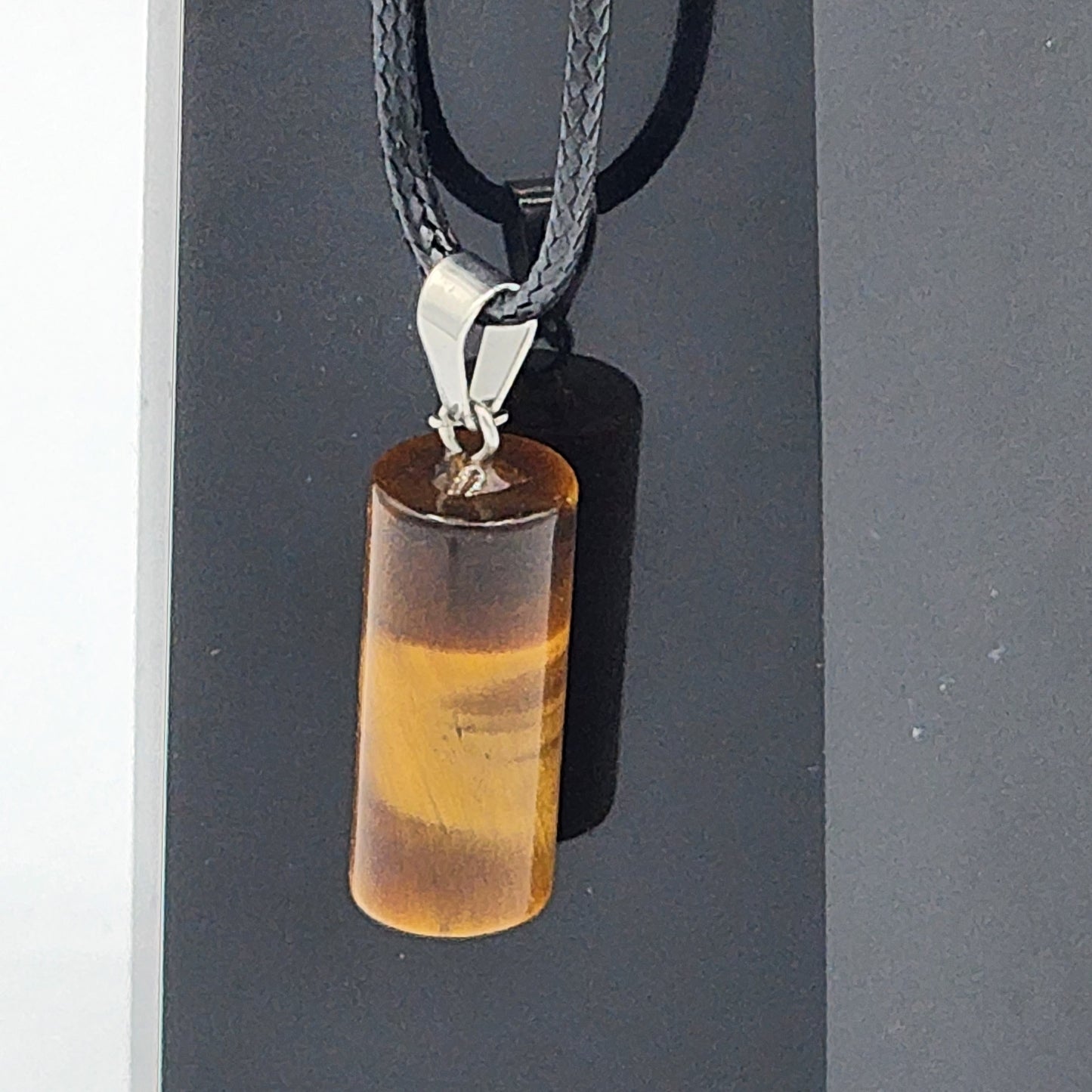 Crystal Cylinder Pendant